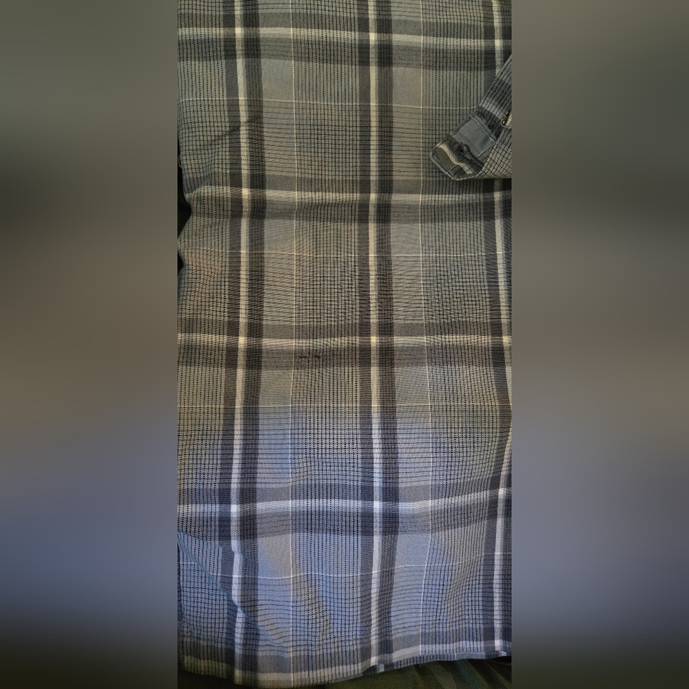 Burnside Gray/Blue Flat Front Long Shorts Lightweight Skate Cool 26" M - Picture 10 of 10